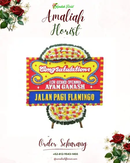 Sewa Papan Bunga Stasiun Gambir